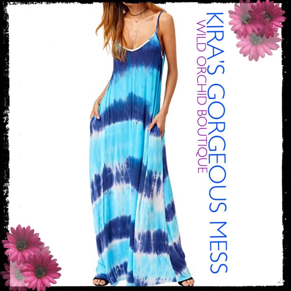 🤩🌹🤩BNWT LOOSE TYE DYE MAXI DRESS🤩🌹🤩